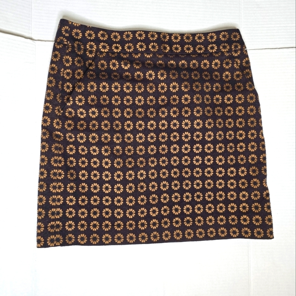 Ann Taylor Loft Flower Print Skirt